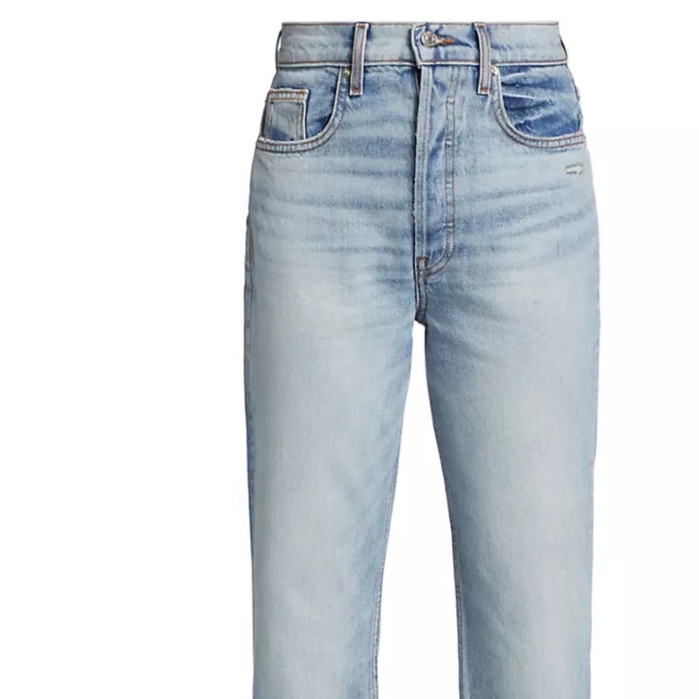EB denim high waisted split ankle cuffs size 27